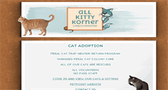 Desktop Screenshot of allkittykorner.com