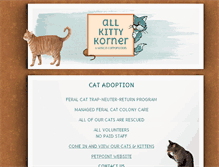 Tablet Screenshot of allkittykorner.com